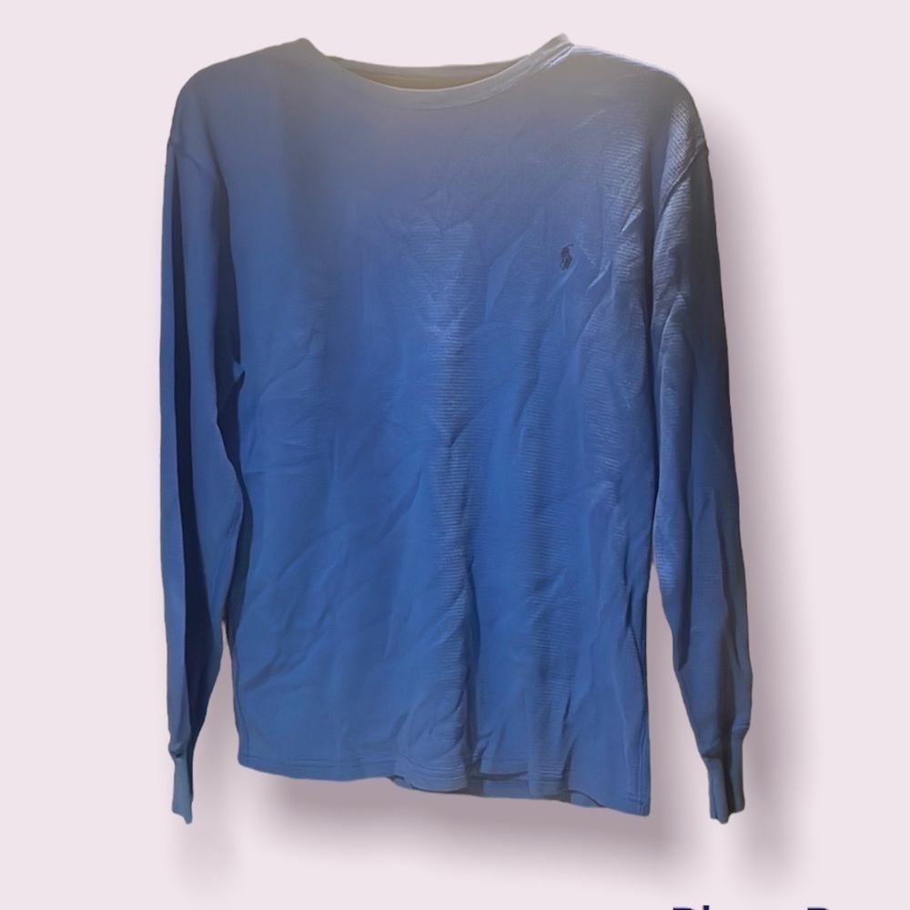 POLO Ralph Lauren Blue Sleepware Long Sleeve Shirt